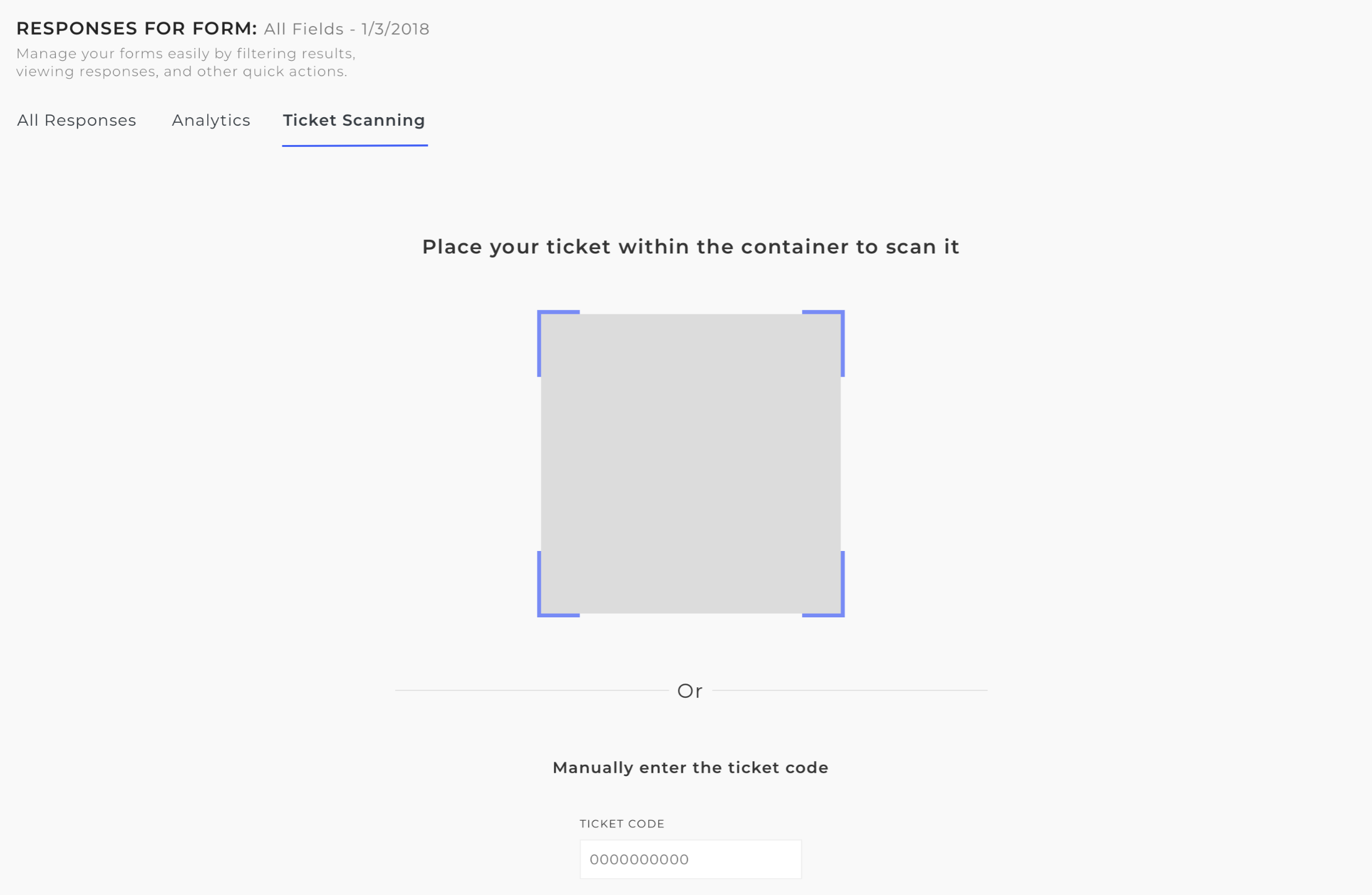 Ticket scanning tool