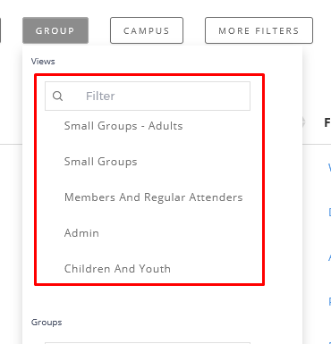 Filter Reports with Group Views